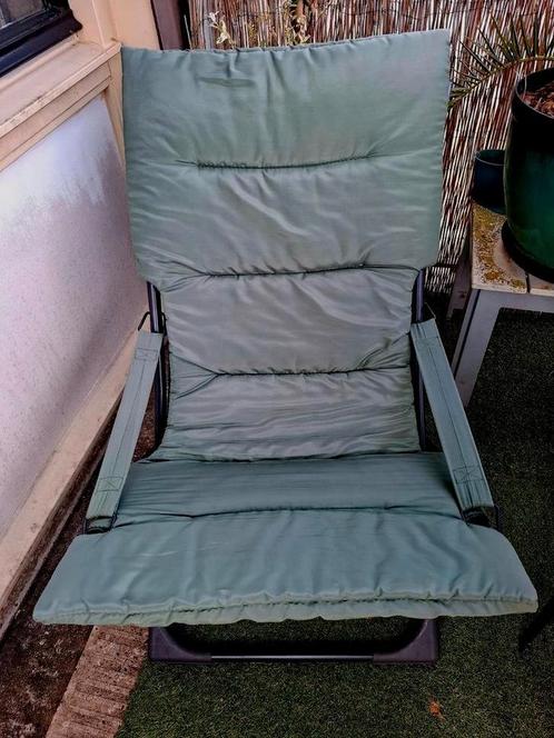 Loungestoel Intratuin, Tuin en Terras, Ligbedden, Zo goed als nieuw, Metaal, Inklapbaar, Ophalen