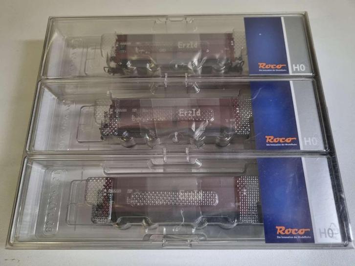 Roco 67148 - ERZ wagens met lading van de DB (AC), Hobby en Vrije tijd, Modeltreinen | H0, Zo goed als nieuw, Wagon, Wisselstroom