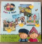 Fien en Teun 4in1 puzzelset - kinderpuzzel, Ophalen of Verzenden, 10 tot 50 stukjes, Zo goed als nieuw, 2 tot 4 jaar