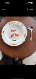 Emaille kinderbordje (molenaar) Met lepel Tom Poes, Antiek en Kunst, Ophalen