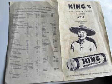 King landkaarten (2 stuks) 1940 beschikbaar voor biedingen