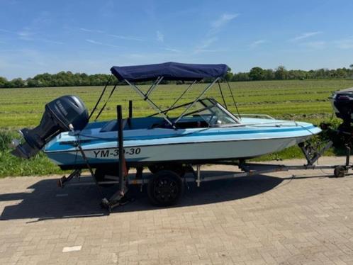 Glastron Speedboot, Watersport en Boten, Speedboten, Gebruikt, 3 tot 6 meter, Benzine, Minder dan 70 pk, Polyester, Buitenboordmotor