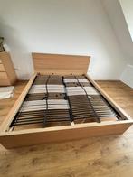 Ikea Malm Bedonderstel 140x200 cm, Huis en Inrichting, Slaapkamer | Bedden, Ophalen, Gebruikt, Bruin, Tweepersoons