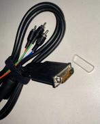 DVI-I Dual Link - Tulp component video kabel - 1.8 meter, Computers en Software, Pc- en Netwerkkabels, Ophalen of Verzenden, Zo goed als nieuw
