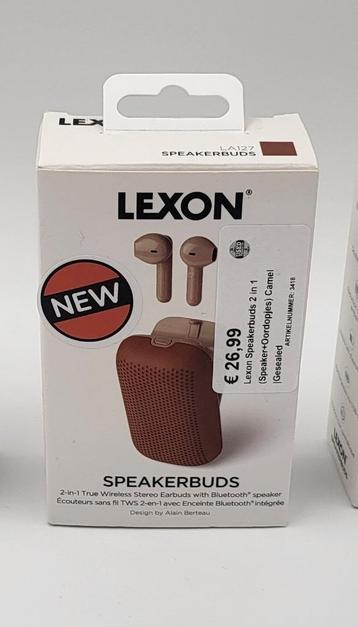 Lexon Speakerbuds 2 in 1 (Speaker+Oordopjes) Camel |Gesealed beschikbaar voor biedingen