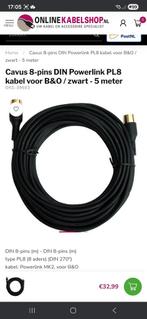 Cavus 8-pins DIN Powerlink MK2 PL8 kabel voor B&O 5m, Ophalen of Verzenden, Nieuw, 5 tot 10 meter, Luidsprekerkabel