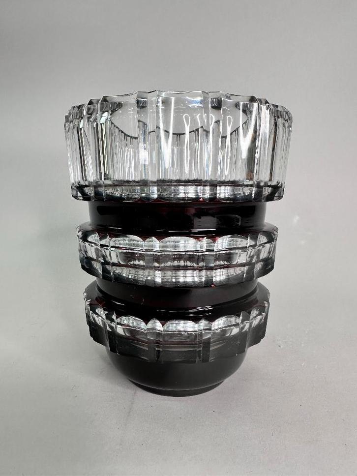 Val St Lambert cut to clear kristal Joseph Simon Art Deco, Antiek en Kunst, Antiek | Glas en Kristal, Ophalen of Verzenden