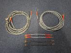 2 x 2.50 meter Kimber 4 VS Luidsprekerkabels + 4 Jumpers., Audio, Tv en Foto, Audiokabels en Televisiekabels, Ophalen of Verzenden