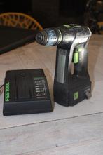 Festool C15 Accu Boormachine Koolborstelloos, Gebruikt, Variabele snelheid, Ophalen of Verzenden, Boor- en Schroefmachine