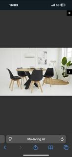 Lifa Living Steve Stoelen 4 stuks - Zwart, Kunststof, Gebruikt, Zwart, Ophalen of Verzenden