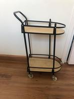 Salon wagentje - bijzet tafeltje, Ophalen of Verzenden, Gebruikt, Metaal