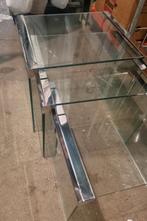 Vintage Gallotti & Radice Italië bijzettafels, Ophalen, Minder dan 45 cm, Minder dan 55 cm, Gebruikt