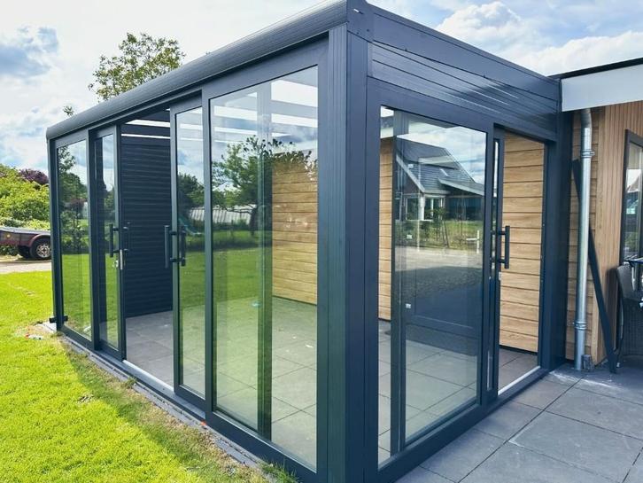 544x227,5 schuifpui voor overkapping, Doe-het-zelf en Verbouw, Kozijnen en Schuifpuien, Nieuw, Schuifpui, Aluminium, 225 cm of meer