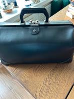 Zwarte leren dokterstas, 40 tot 60 cm, Zwart, Minder dan 35 cm, Ophalen of Verzenden