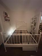 Ikea bed 140x200 inclusief twee opberglades, Huis en Inrichting, Slaapkamer | Bedden, Ophalen, Gebruikt, Wit, Tweepersoons