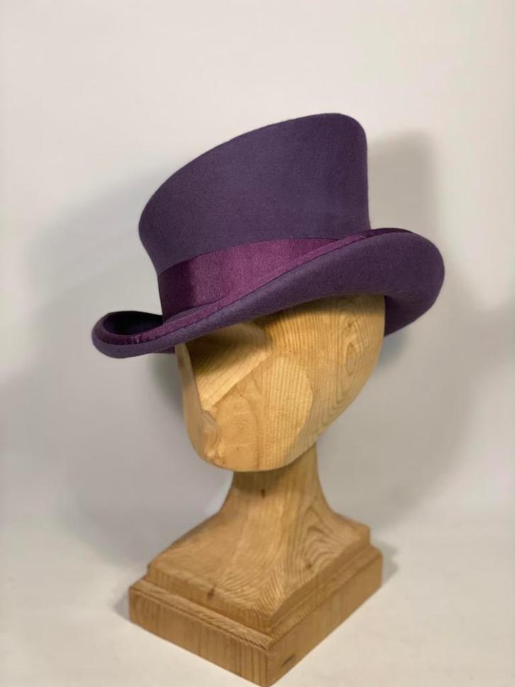 Paarse victoriaanse hoge hoed heren dames steampunk top hat, Kleding | Heren, Hoeden en Petten, Nieuw, Hoed, Verzenden