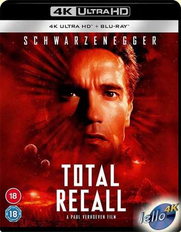 Blu-ray 4K: Total Recall (1990 Arnold Schwarzenegger) KC UK beschikbaar voor biedingen