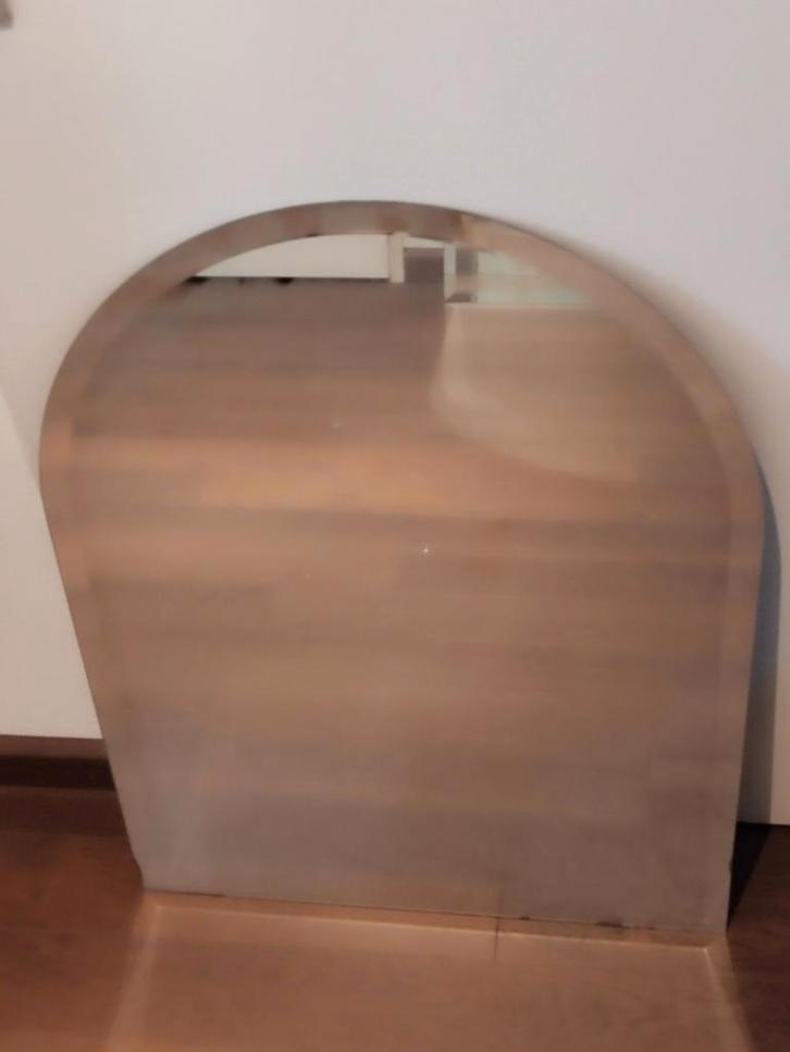 Spiegels(2x)halfronde bovenzijde. Facet geslepen., Huis en Inrichting, Woonaccessoires | Spiegels, Gebruikt, 50 tot 75 cm, Minder dan 100 cm