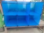 Blauwe modulaire kast, Huis en Inrichting, Kasten | Kledingkasten, Ophalen of Verzenden, Zo goed als nieuw, Minder dan 25 cm, Minder dan 100 cm