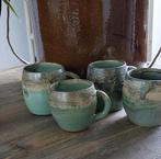 Handgemaakte koffiemokjes keramiek, Huis en Inrichting, Keuken | Servies, Keramiek, Overige typen, Ophalen of Verzenden, Zo goed als nieuw