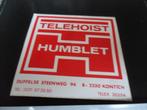 stickers België Kontich Telehoist Humblet Duffelse steenweg, Ophalen, Nieuw, Meerdere stickers
