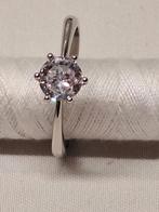 Moissanite Solitaire Ring - Verstelbaar, Nieuw, Ophalen of Verzenden, Met edelsteen, Dame