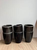 Koffiemokken Xenos zwart 6 stuks, Huis en Inrichting, Ophalen, Keramiek, Overige typen, Nieuw