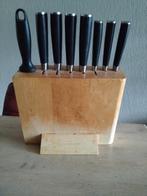 Messenblok Schulte-Ufer, Huis en Inrichting, Keuken | Bestek, Ophalen of Verzenden, Gebruikt, Hout, Bestekset