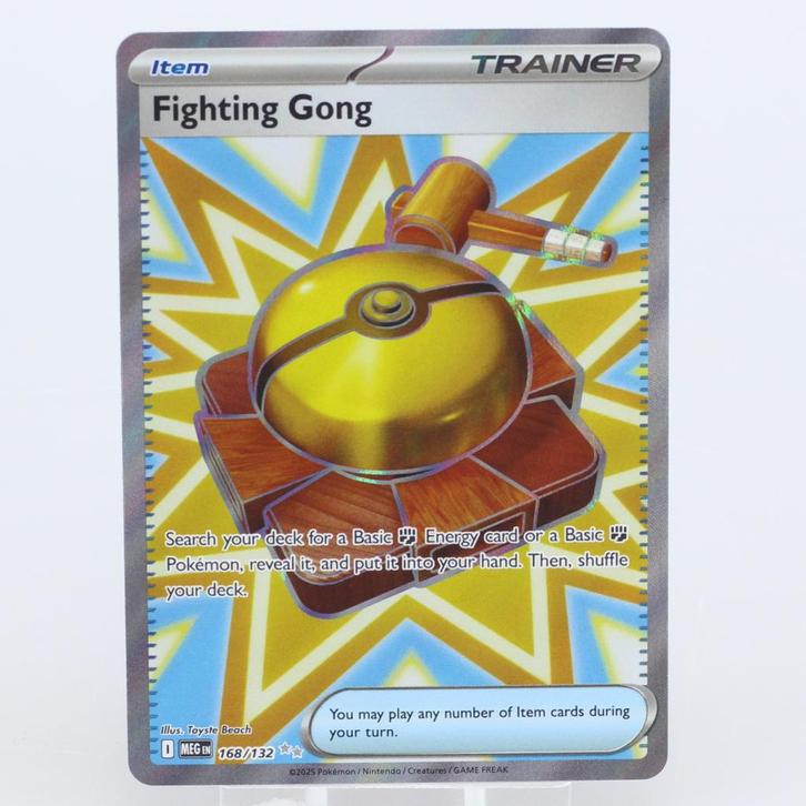 Pokemon Fighting Gong 168/132 Mega Evolution, Hobby en Vrije tijd, Gezelschapsspellen | Kaartspellen, Zo goed als nieuw