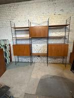 Vintage DDR Wandmeubel WHB 1969, Huis en Inrichting, Gebruikt, Teakhout, Ophalen of Verzenden, Met lade(s)
