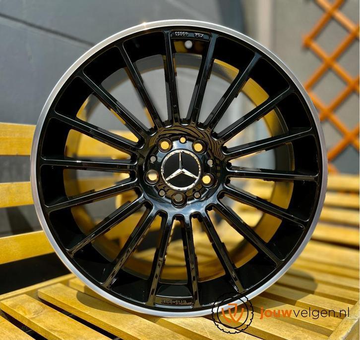 Mercedes A B C CLA E GLA klasse velgen 18 19 20 inch black, Auto-onderdelen, Banden en Velgen, Velg(en), 18 inch, Personenwagen