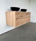 Actie massief eiken badkamermeubel badmeubel wastafelmeubel, Ophalen