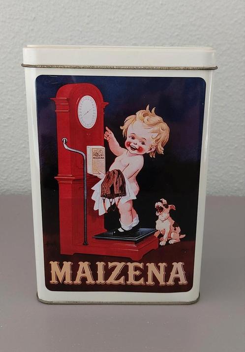MAIZENA blik retro look, Verzamelen, Blikken, Zo goed als nieuw, Overige, Overige merken, Ophalen of Verzenden