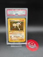 Pokemon Fossil 1st. Edition Hitmonlee Holo PSA 9, Verzenden, Zo goed als nieuw, Losse kaart, Foil
