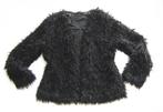 nep bont monster teddy flokati jas goth ounk rock cyber rave, Verzenden, Zwart, Zo goed als nieuw, Teddy nep bont