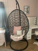 Egg chair (hangstoel), Huis en Inrichting, Ophalen, Overige materialen, Gebruikt, Zwart