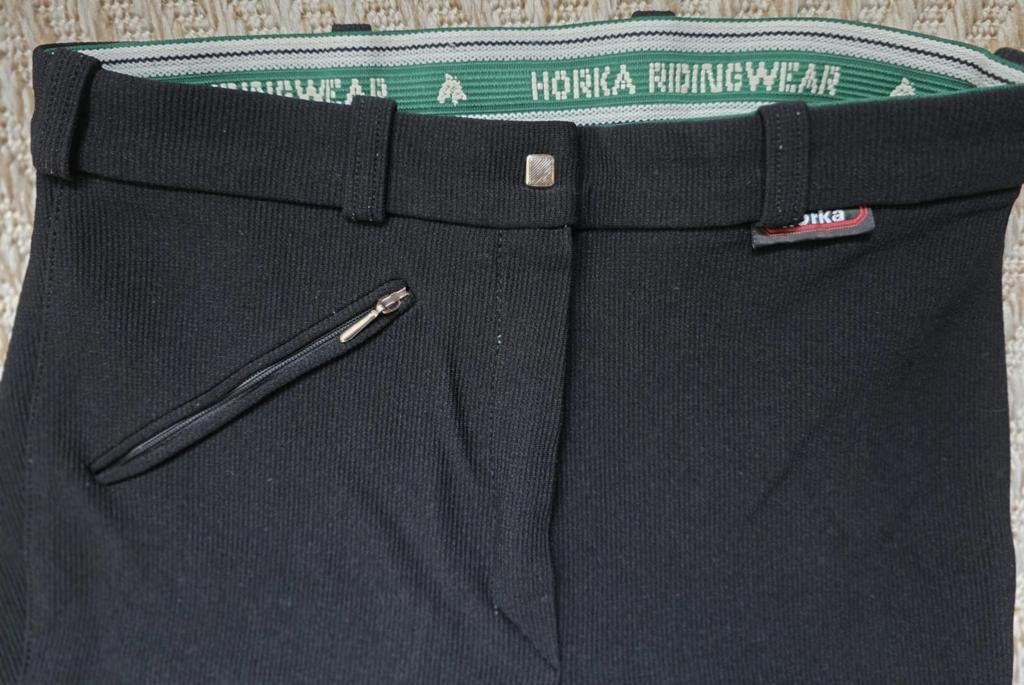 Vintage rijbroek,Horka ridingwear,zwart,1986, Dieren en Toebehoren, Paardrijkleding, Zo goed als nieuw, Dames, Overige typen, Recreatie