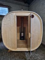 Barrel sauna Kubus uniek model, Sport en Fitness, Sauna, Nieuw, Complete sauna, Ophalen of Verzenden, Fins of Traditioneel