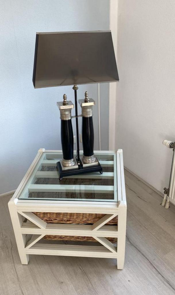 Eichholtz Tafellamp ZGAN, Huis en Inrichting, Tafels | Sidetables, 50 tot 100 cm, Rond, Ophalen of Verzenden, Zo goed als nieuw