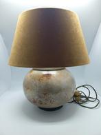 Art Deco Franse Tafellamp, Huis en Inrichting, Lampen | Tafellampen, Ophalen of Verzenden, Gebruikt, Stof