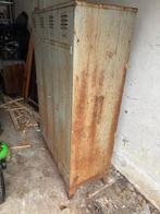 Industriële stalen Locker Kast 4 deuren grijs, Ophalen, Gebruikt