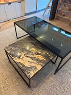 Bolia Salontafel Set - Glas & Marmer, Huis en Inrichting, Tafels | Salontafels, Ophalen, 50 tot 100 cm, Minder dan 50 cm, Rechthoekig