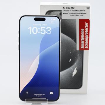 iPhone 15 Pro Max 256GB White Titanium | Nieuwstaat beschikbaar voor biedingen