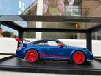1:18 Porsche 911 (997) GT3 RS 3.8 blauw Autoart 78144 JJTOP, Auto, Autoart, Ophalen of Verzenden, Zo goed als nieuw
