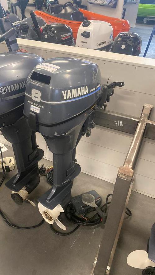 Yamaha 8 pk 4-takt High Thrust e-start op afst bed +garantie, Watersport en Boten, Buiten- en Binnenboordmotoren, Zo goed als nieuw