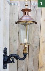 Klassieke oude antieke gietijzeren buitenlamp wandlamp koper, Verzenden