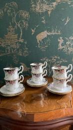 Royal albert kop en schotel zeldzaam decor met zwart england, Ophalen