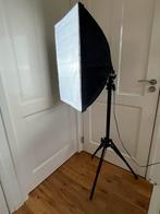 Fotografie Lamp met Softbox en Statief, Ophalen, Zo goed als nieuw, Lamp of Flitsset