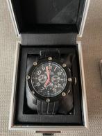 TW steel 134 tech black/rubber 45mm, Ophalen of Verzenden, Gebruikt, Staal, Overige merken