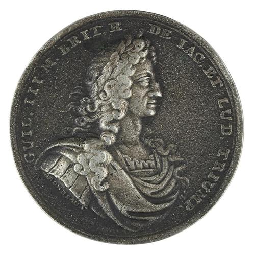 Medal Robert Arondeaux : The Battle of the Boyne, 1690, Postzegels en Munten, Penningen en Medailles, Zilver, Buitenland, Ophalen of Verzenden